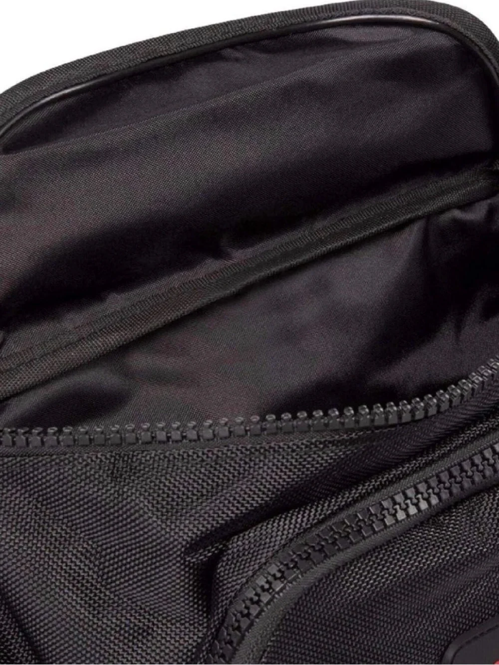 Jordan Black Waist Bag with Red Jumpman Accent